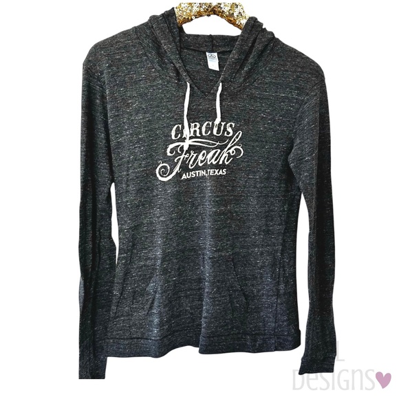 Alternative Apparel Long Sleeve Shirt Hoodie Sky Candy Austin Texas Circus Freak - Picture 1 of 6